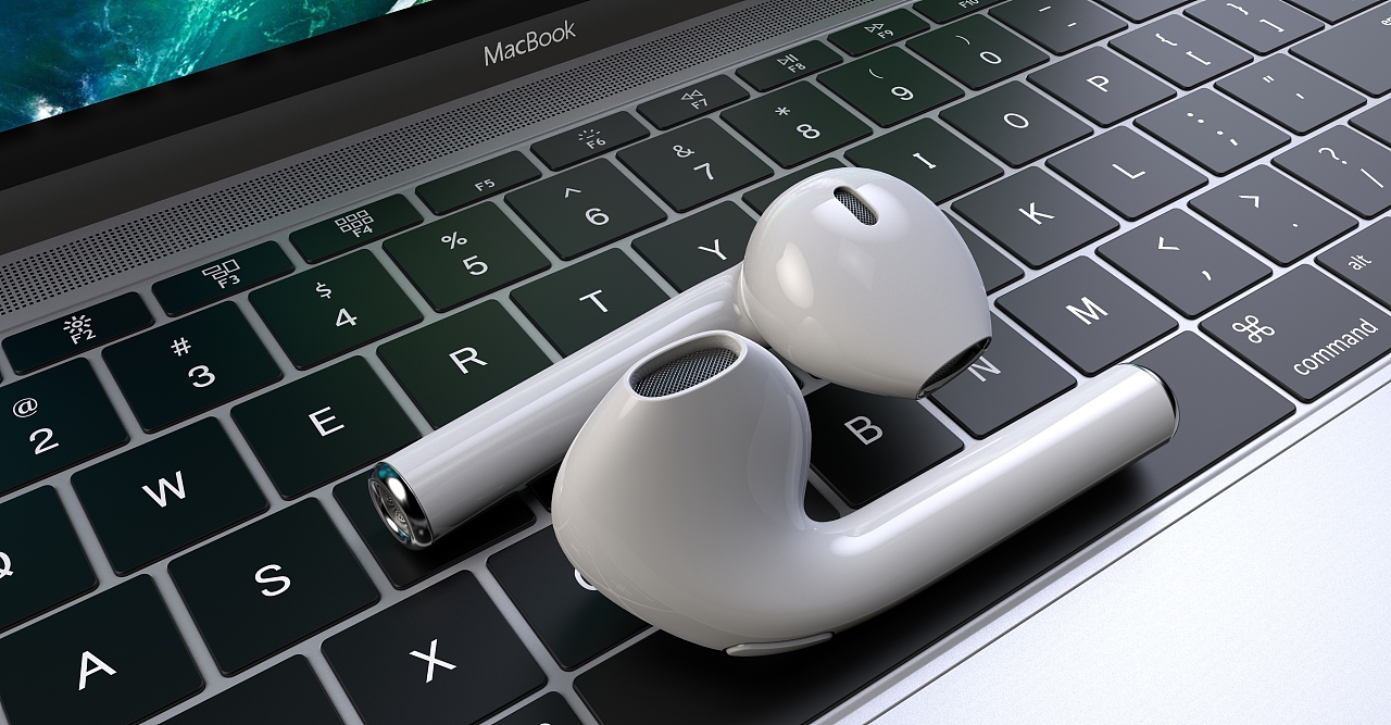 蘋果無線耳機渲染練習 探索工業設計與技術開發的交融